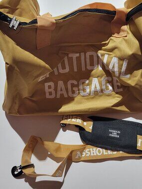 Linda Finegold A**holes Live Forever Emotional Baggage ,Have a nice trip Duffle